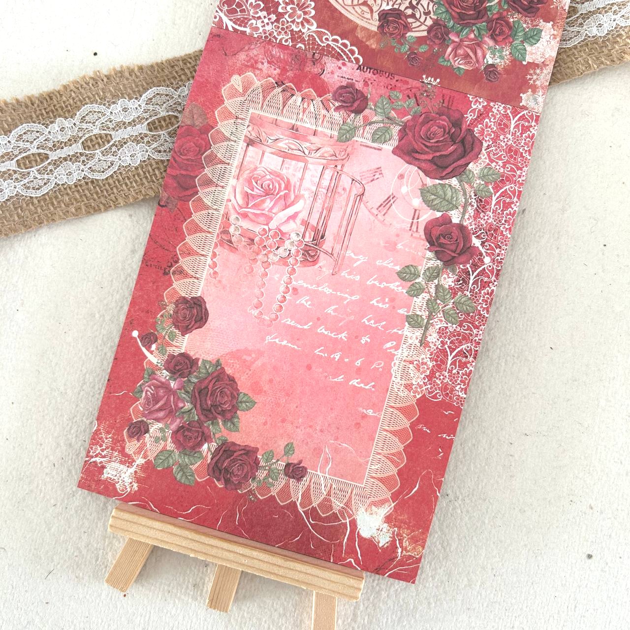 Vintage Pattern Pad ( Red )