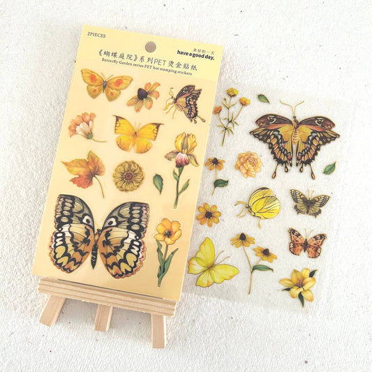 Butterfly Pet Sticker Sheets ( Yellow )