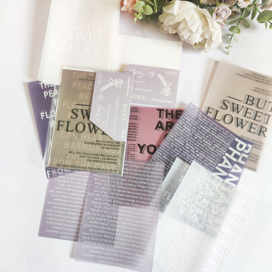 20 Sheets Poetry Series Lavender