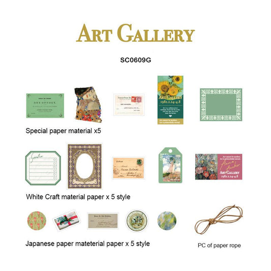 Deco Sticker and Paper Pack ( Art Gallery )